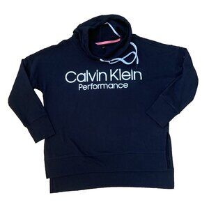 Calvin Klein Sweatshirt Womens Sz Medium Black Longsleeve Performance Casual